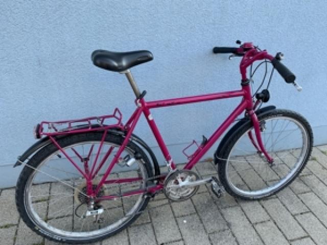 gebr. KETTLER ALU Herrenfahrrad, 26" Räder, Dynamolicht, Pink - 1